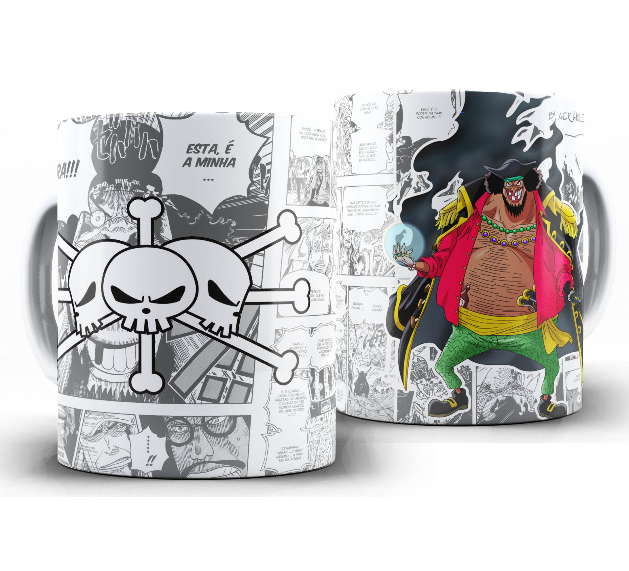 Caneca Anime Mangá - One Piece - Barba Negra